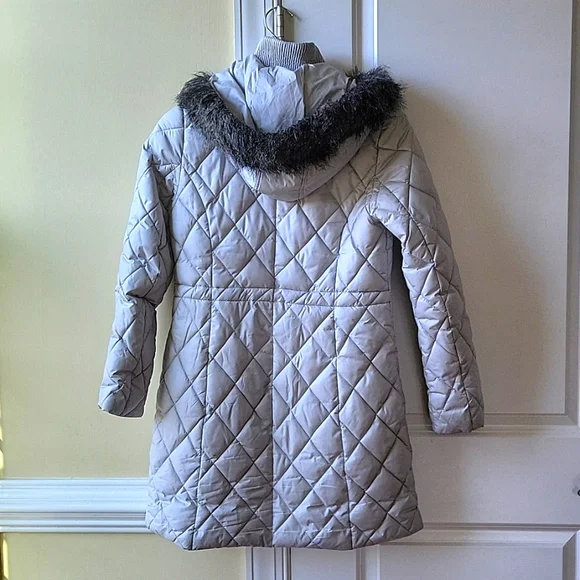 GUESS vintage quilted parka with removable faux fur hood - Picture 2 of 6